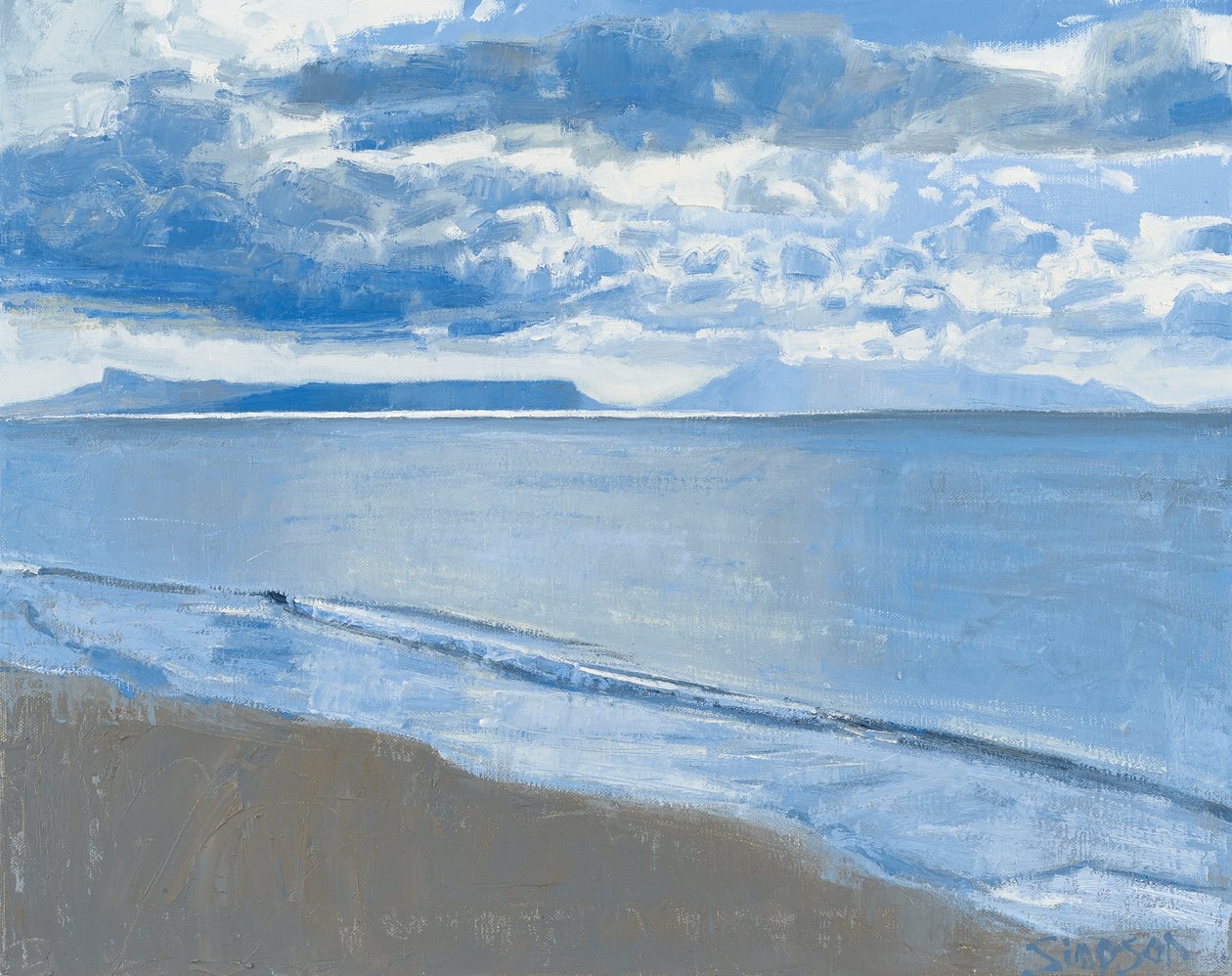 Changing Light, 2014 (olie på lærred) af Charles Simpson