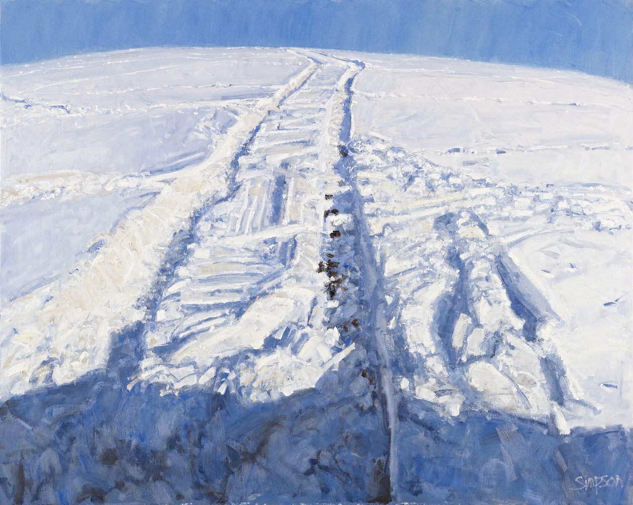 Deep Snow, 2010 (olie på lærred) af Charles Simpson