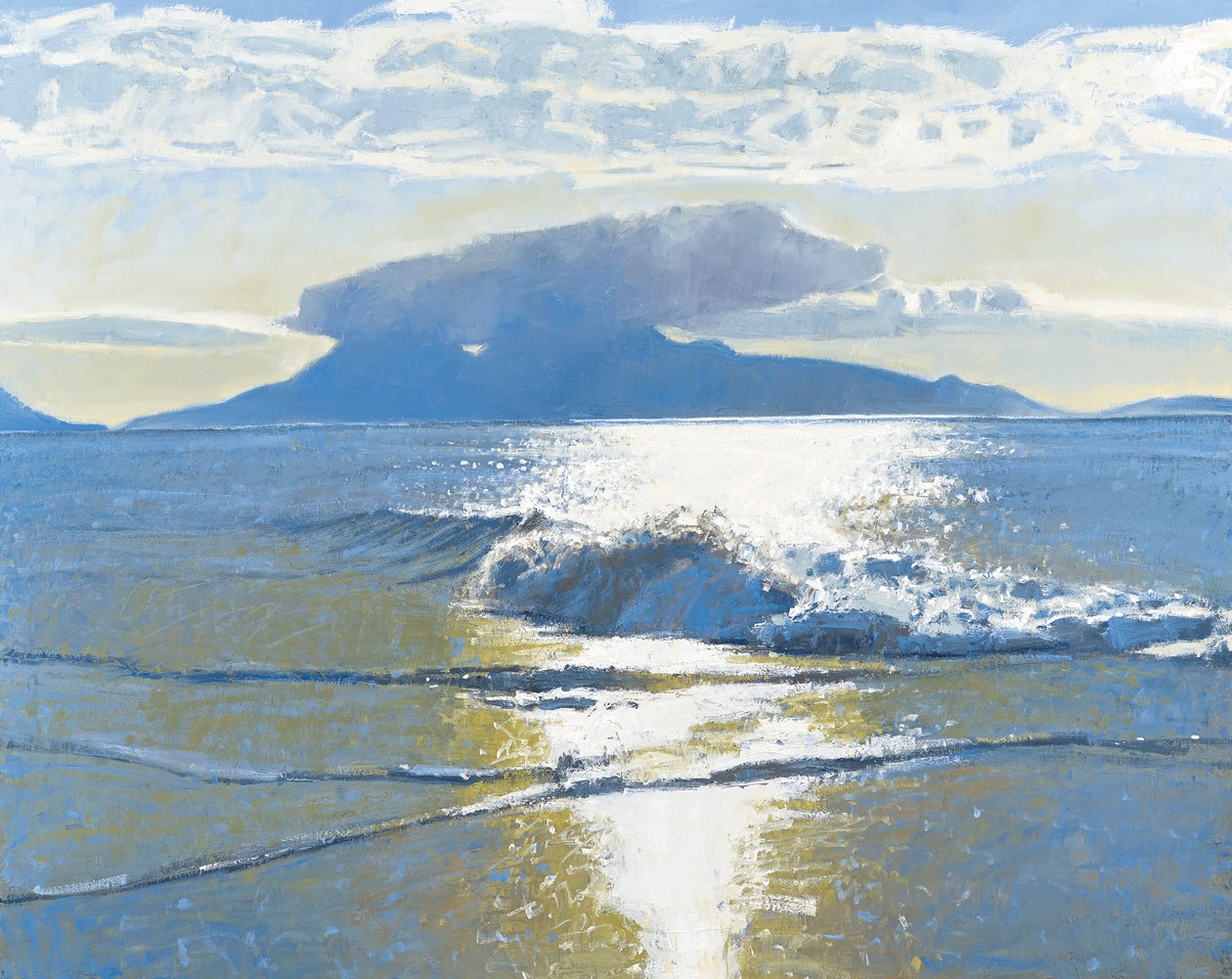 Evening Sea, 2014 (olie på lærred) af Charles Simpson