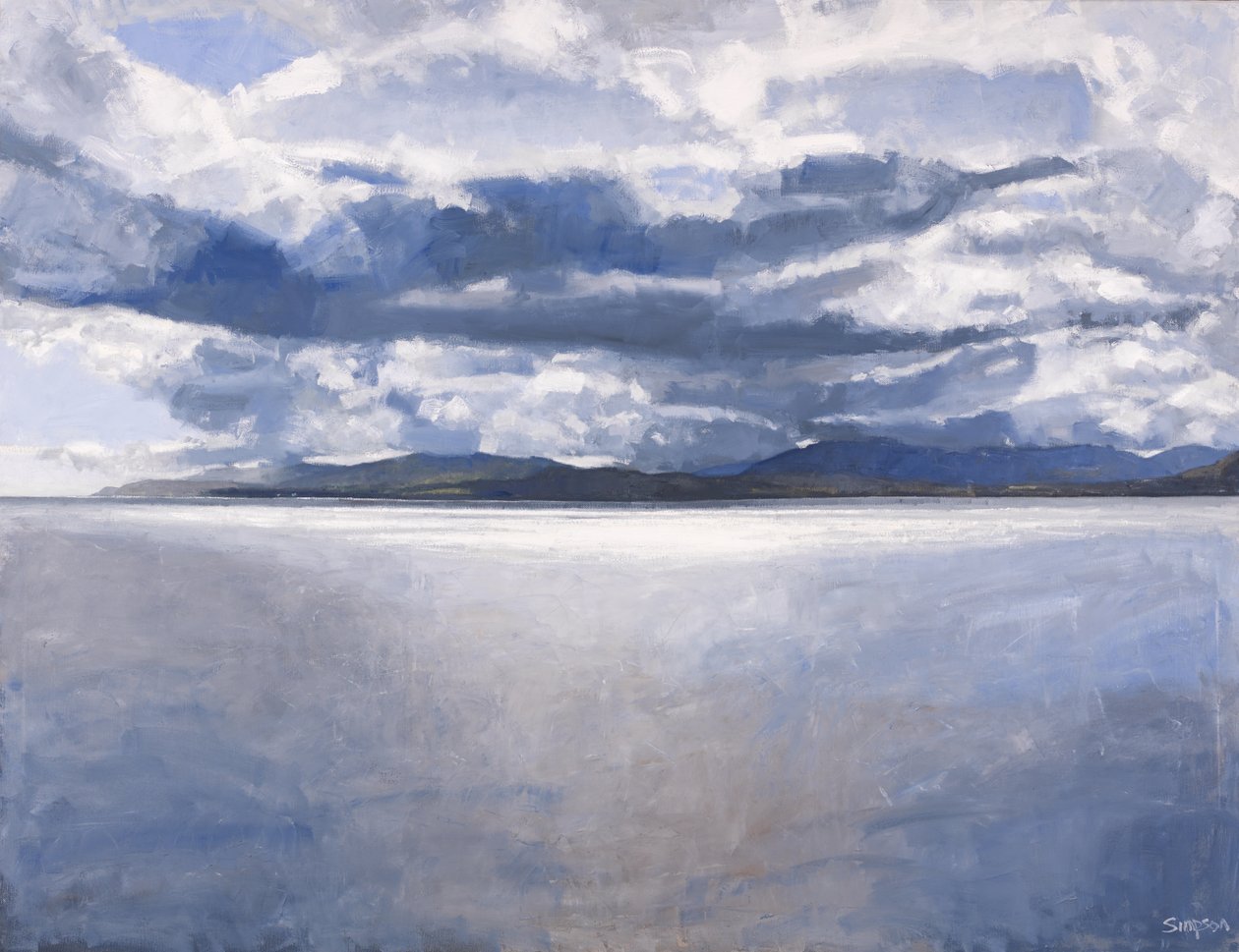 Isle of Mull, 2017 (olie på lærred) af Charles Simpson