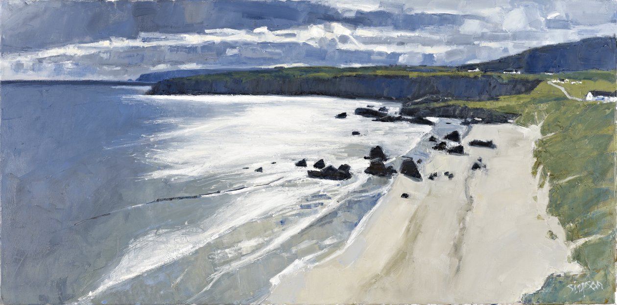 Sango Bay, 2011 (olie på lærred) af Charles Simpson