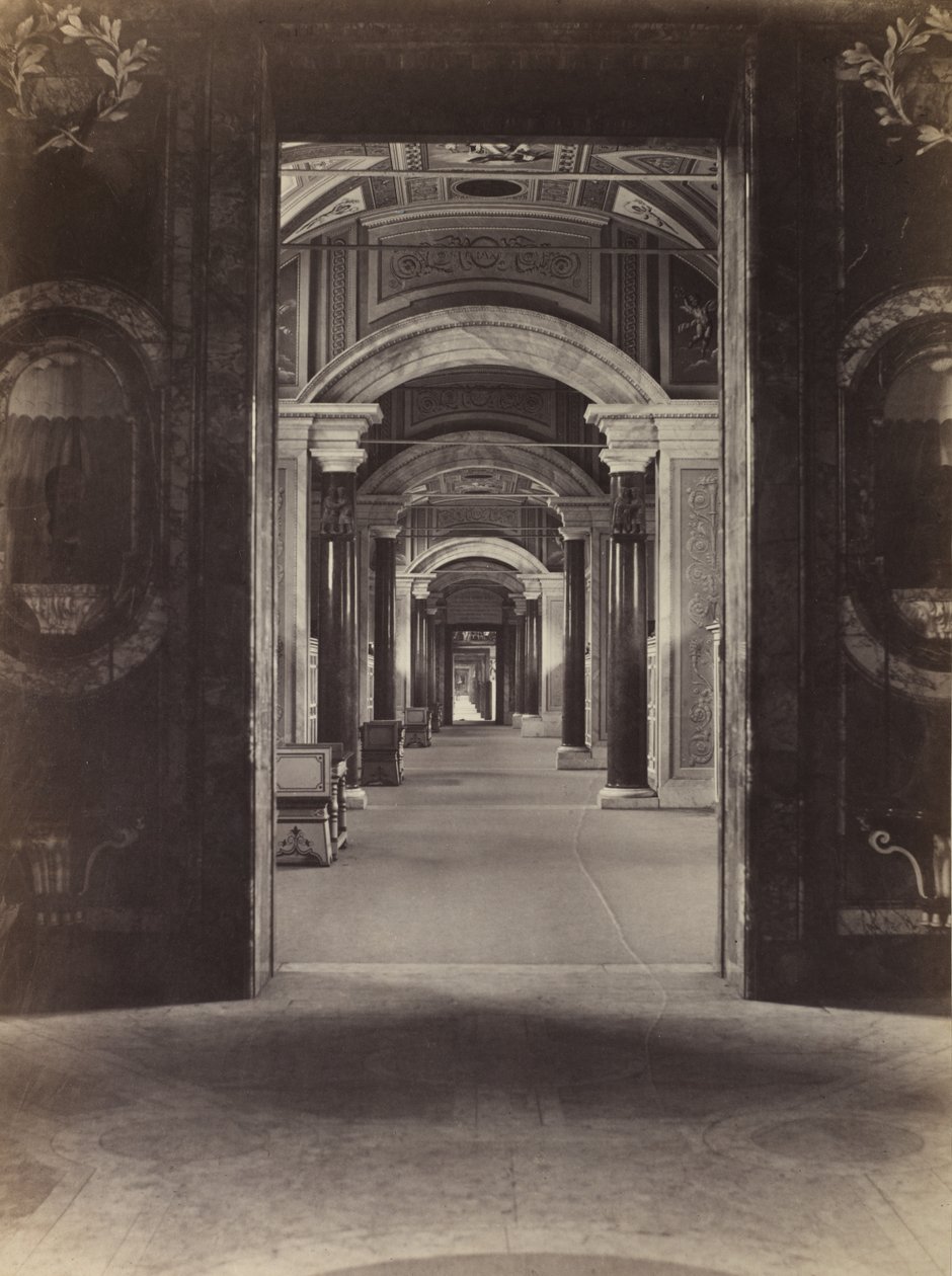 Vatikanets bibliotek, ca. 1860. af Charles Soulier