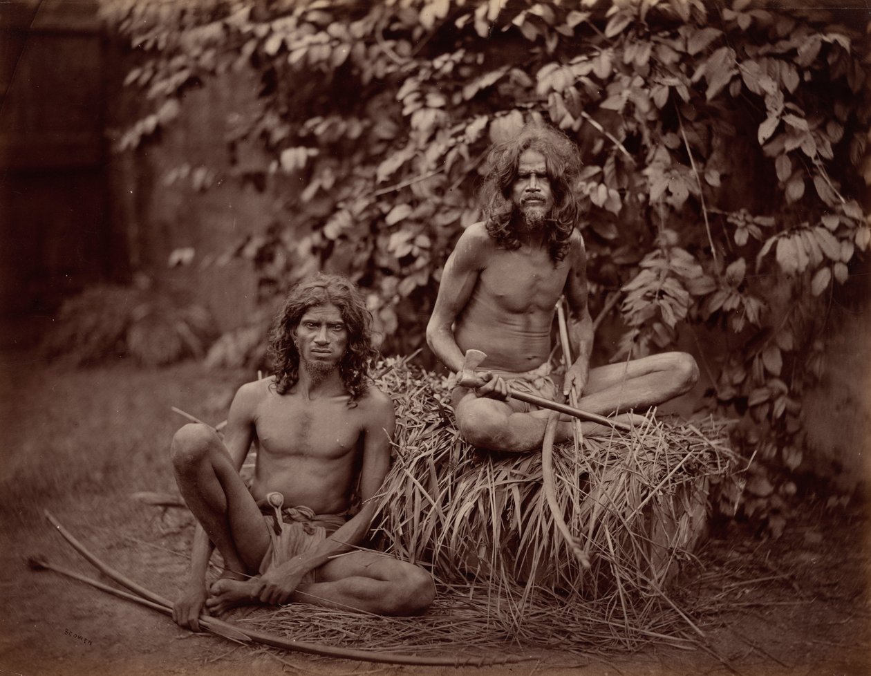 Veddahs, ca. 1870 (foto) af Charles T Scowen & Co