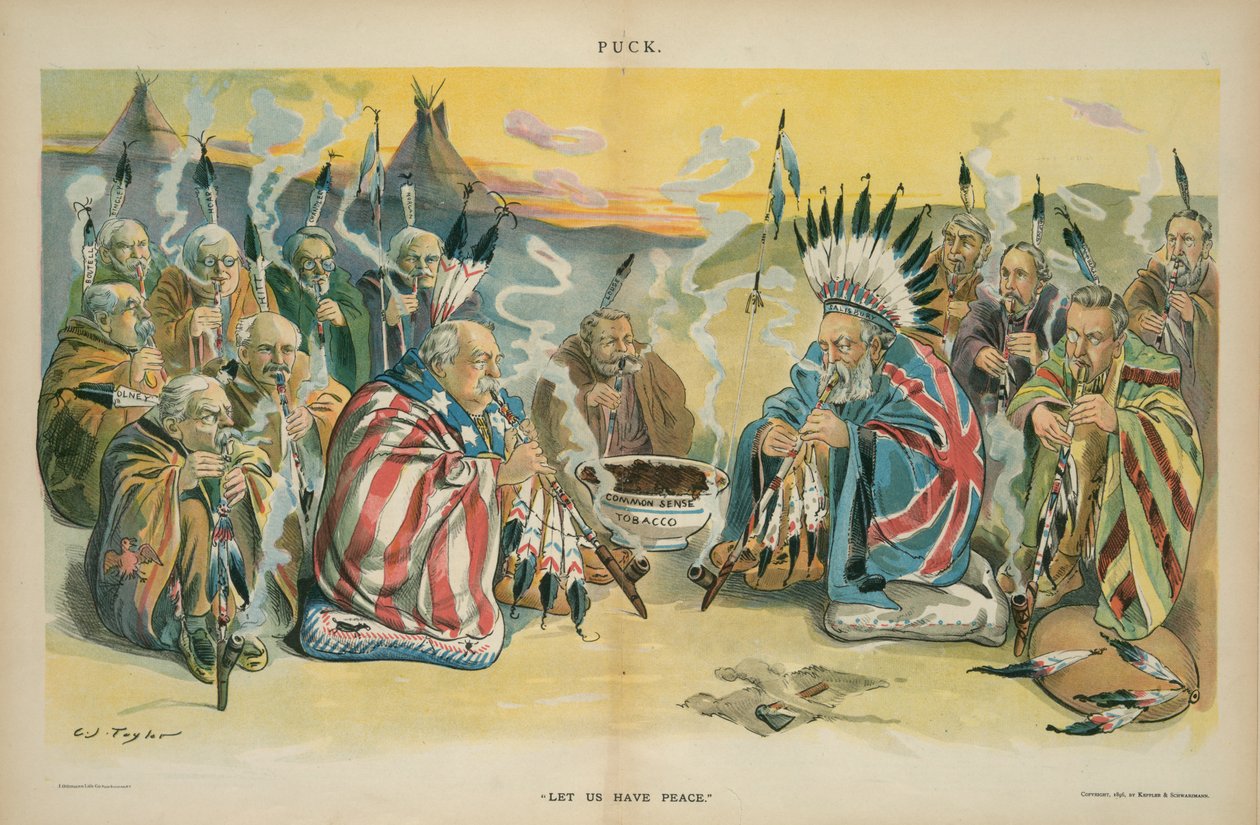 Lad os have fred, 1896 (kromolitografi) af Charles Taylor