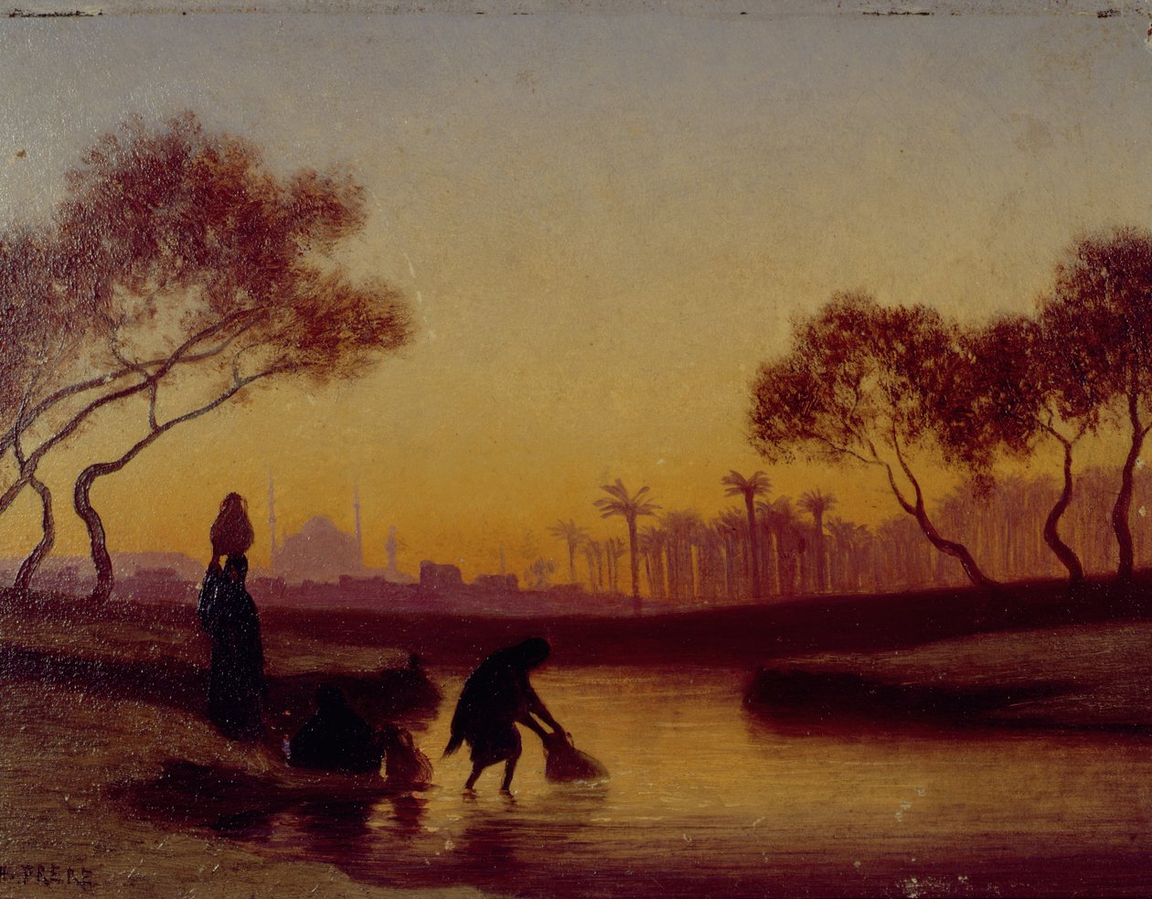 Opsamling af vand fra floden af Charles Theodore Frere