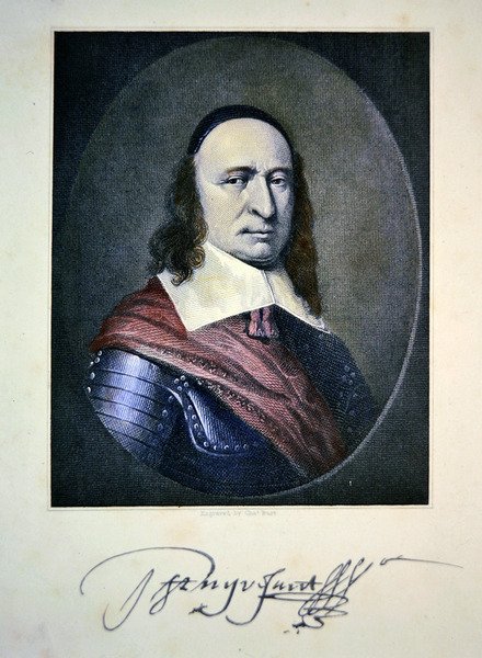 Peter Stuyvesant (farvet stik) af Charles Thomas Burt