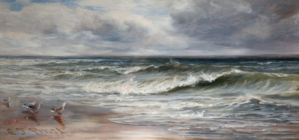 Havbølger, 1880. af Charles Thomas Burt