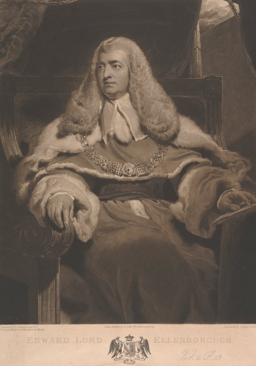 Edward Law, 1. baron Ellenborough af Charles Turner