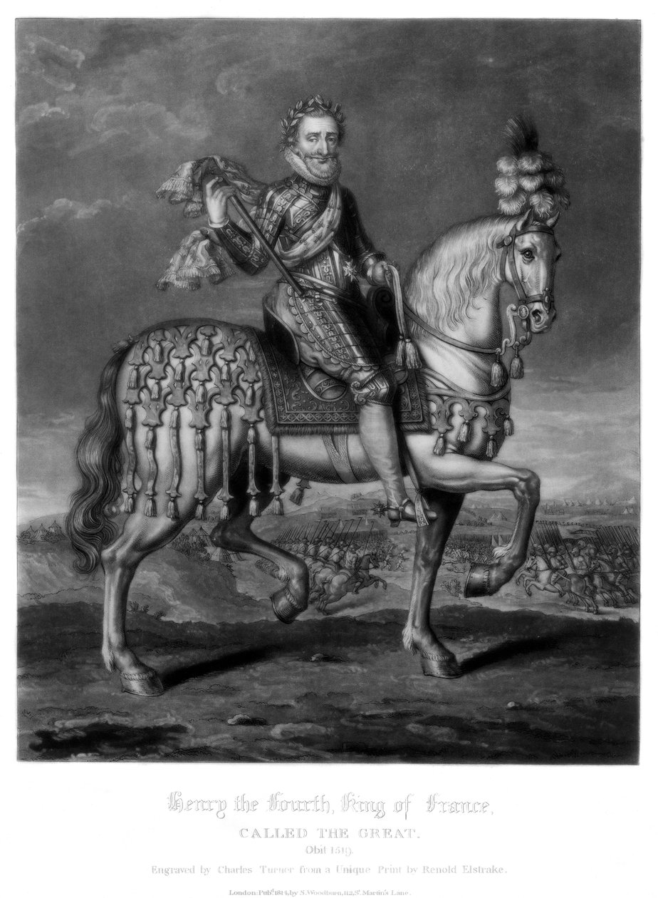 Henrik IV, konge af Frankrig, 1816. af Charles Turner