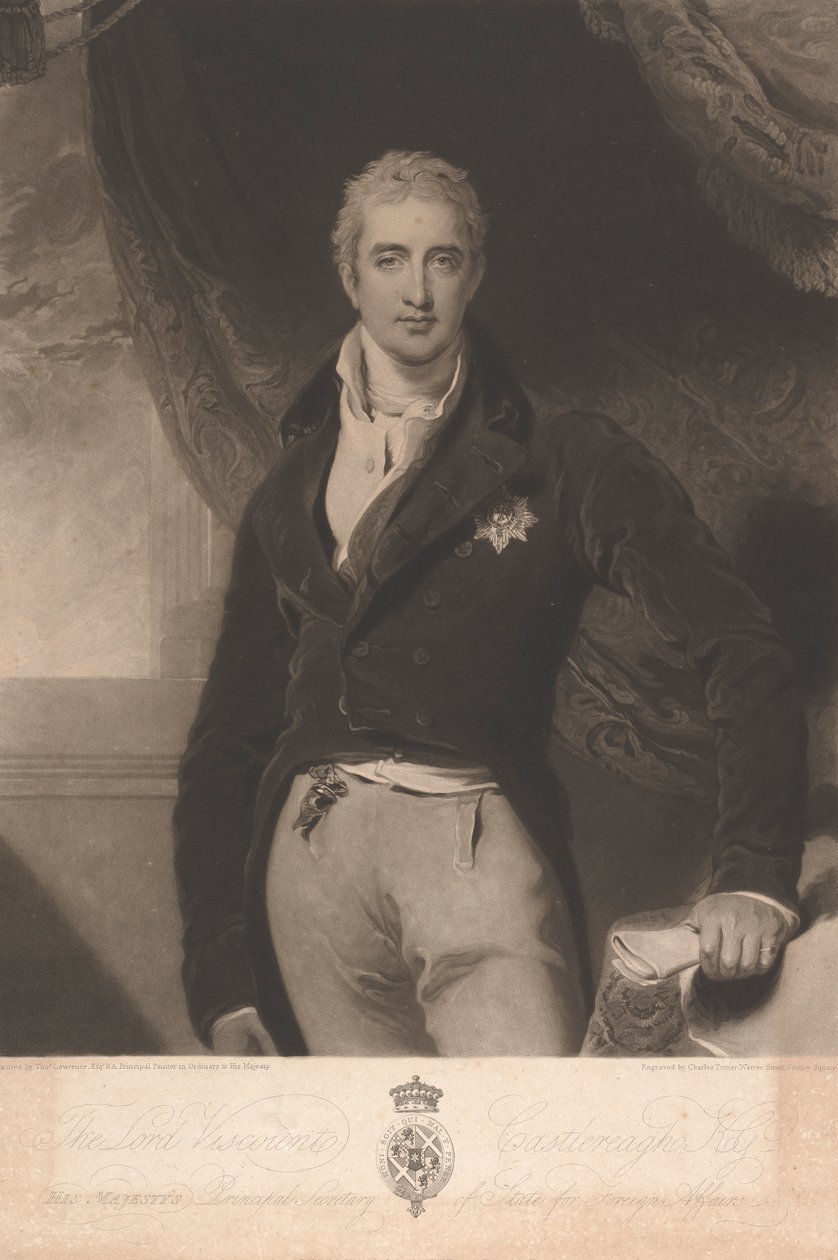 Lord Viscount Castlereagh af Charles Turner