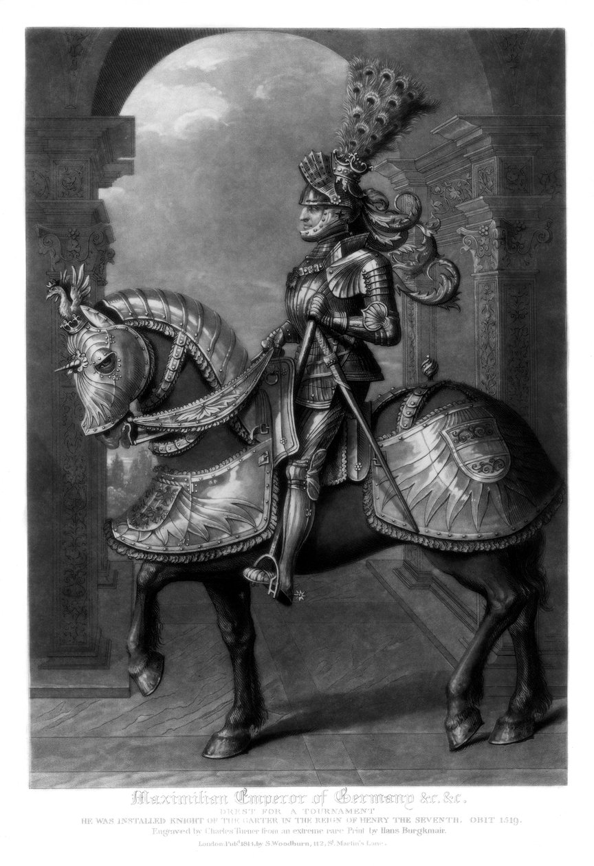 Maximilian I, hellig romersk kejser, 1816. af Charles Turner