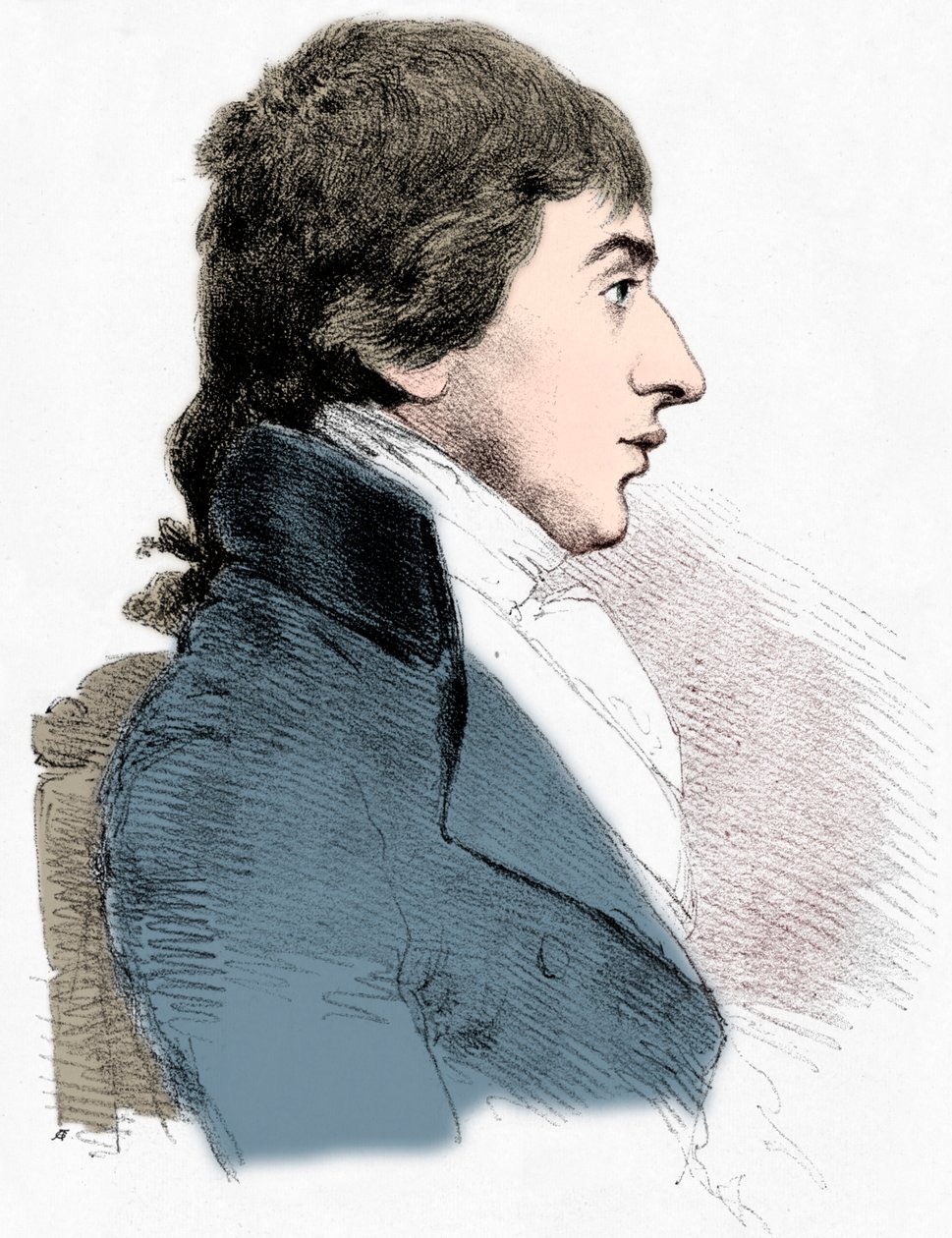 Portræt af JMW Turner, c1827 1904 af Charles Turner