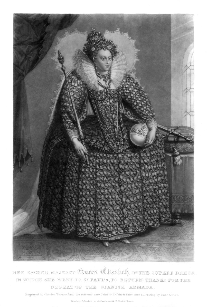 Dronning Elizabeth I, 1816. af Charles Turner