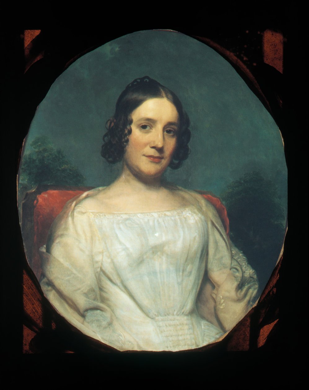 Fru Adrian Baucker Holmes, ca. 1850. af Charles Wesley Jarvis