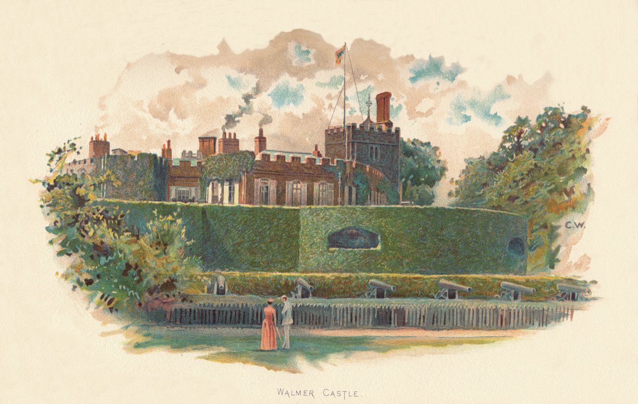 Walmer Castle, c1890 af Charles Wilkinson