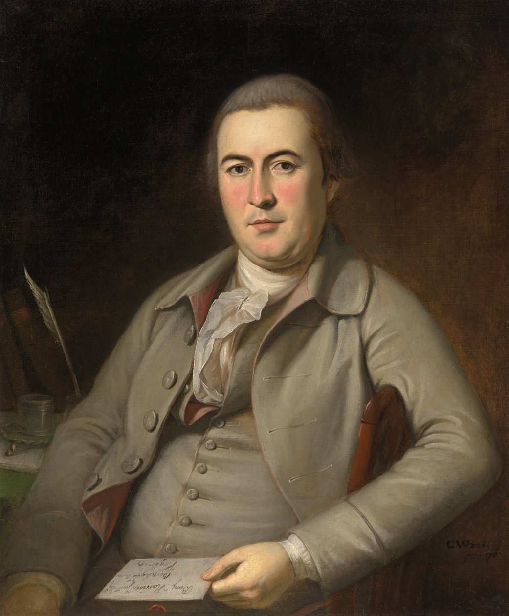 Benjamin Harrison, Jr., 1783. af Charles Willson Peale