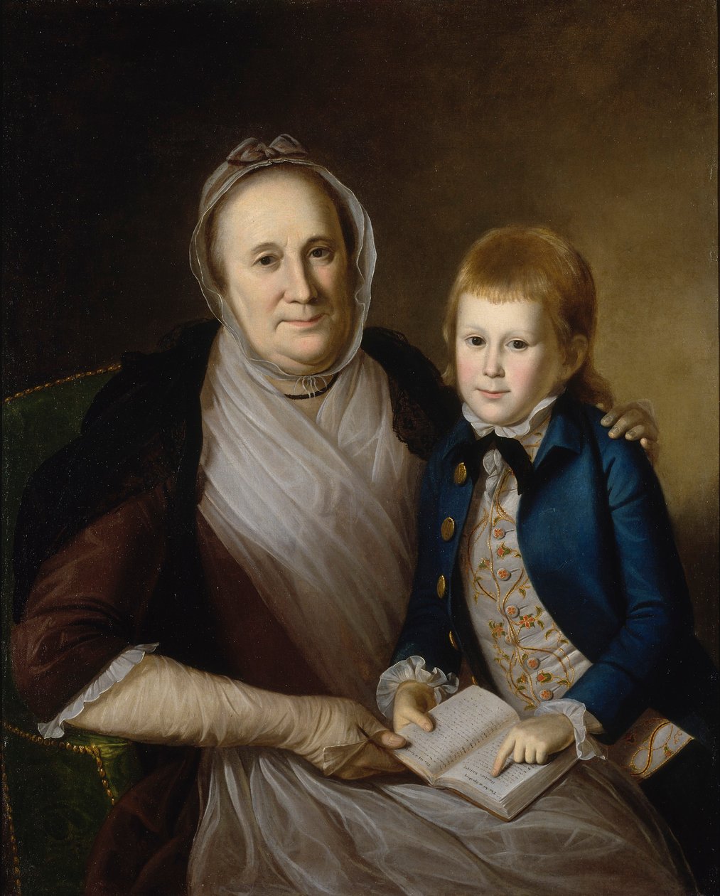 Fru James Smith og barnebarn af Charles Willson Peale