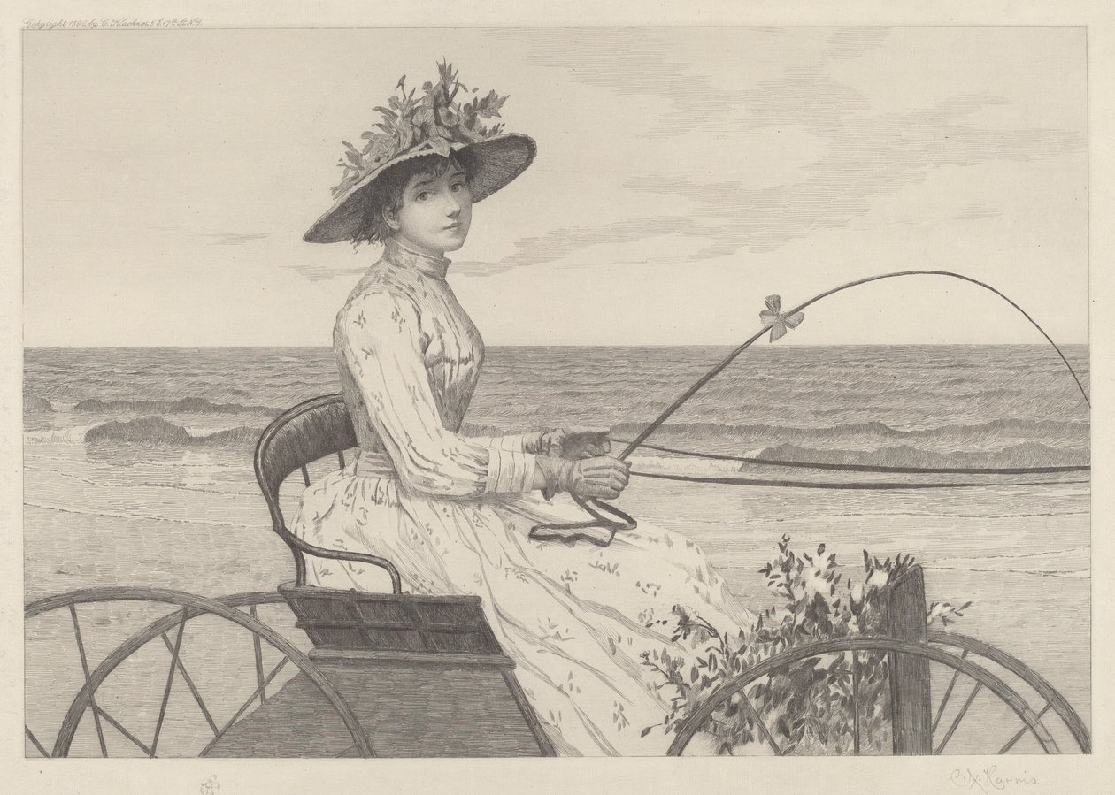 Uden titel (Kvinde i en vogn) af Charles X. Harris
