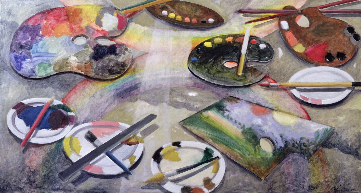 Spectrum of Artists Palettes, 2003 af Charlotte Moore