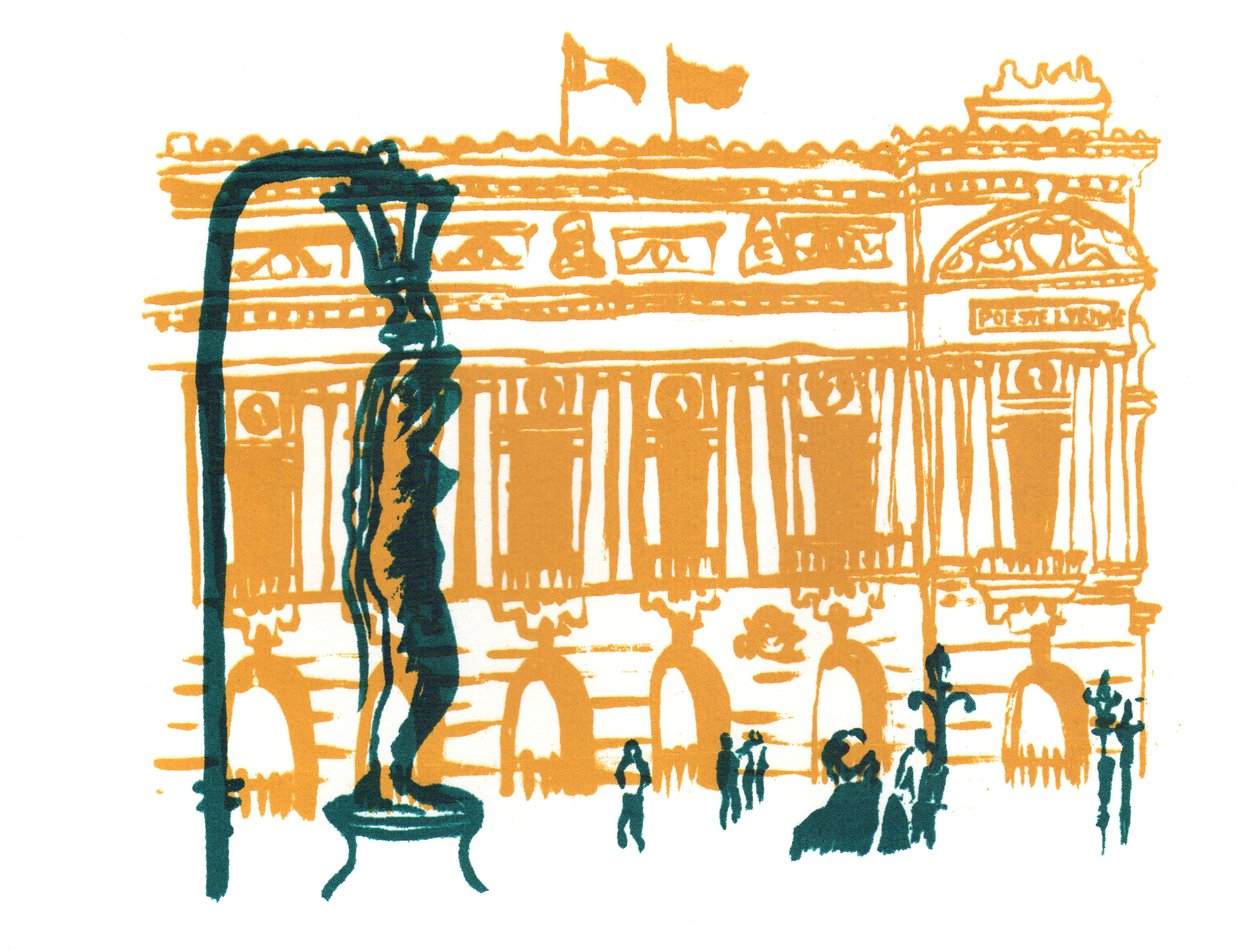 Paris Opera House, 2014 (skærmprint) af Charlotte Orr