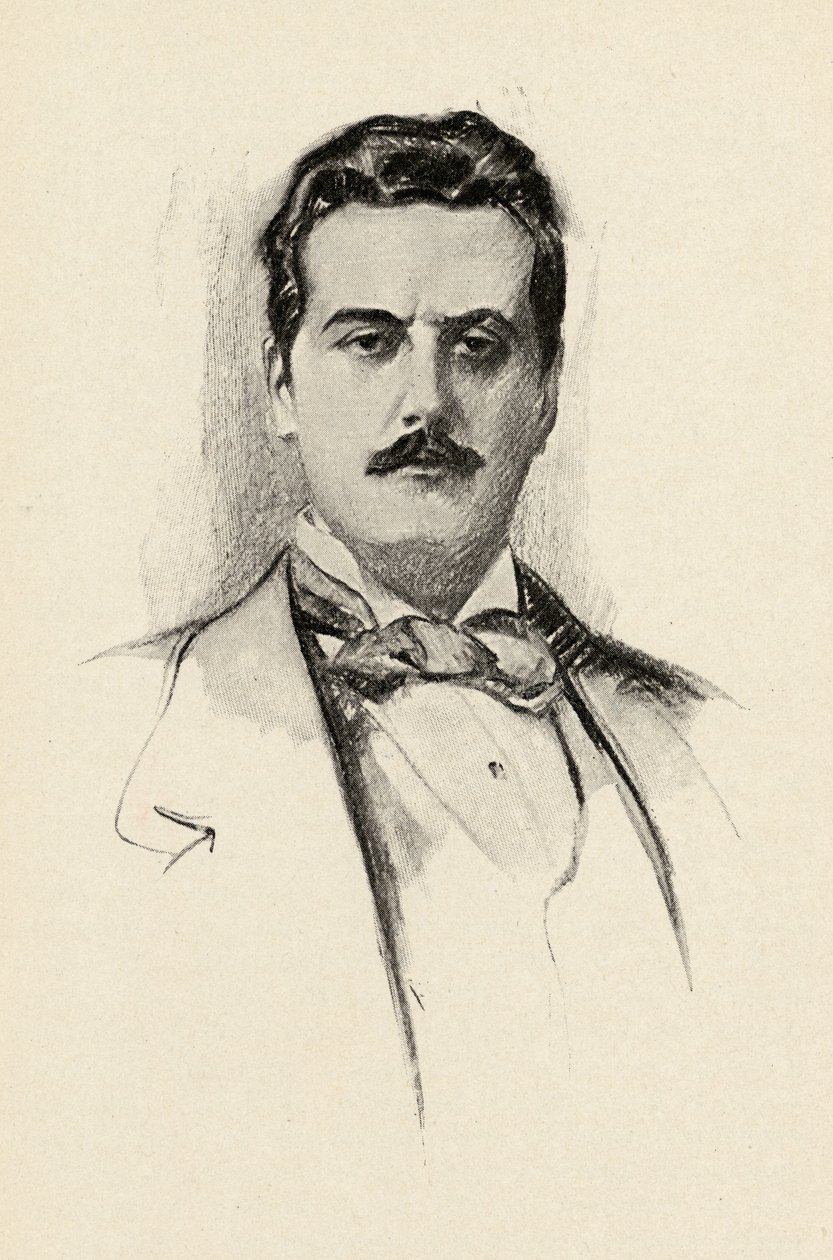 Giacomo Puccini (1858-1924) illustration fra 