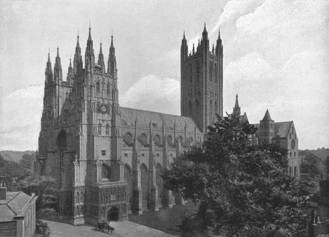 Canterbury Cathedral, ca. 1900 af Chester Vaughan