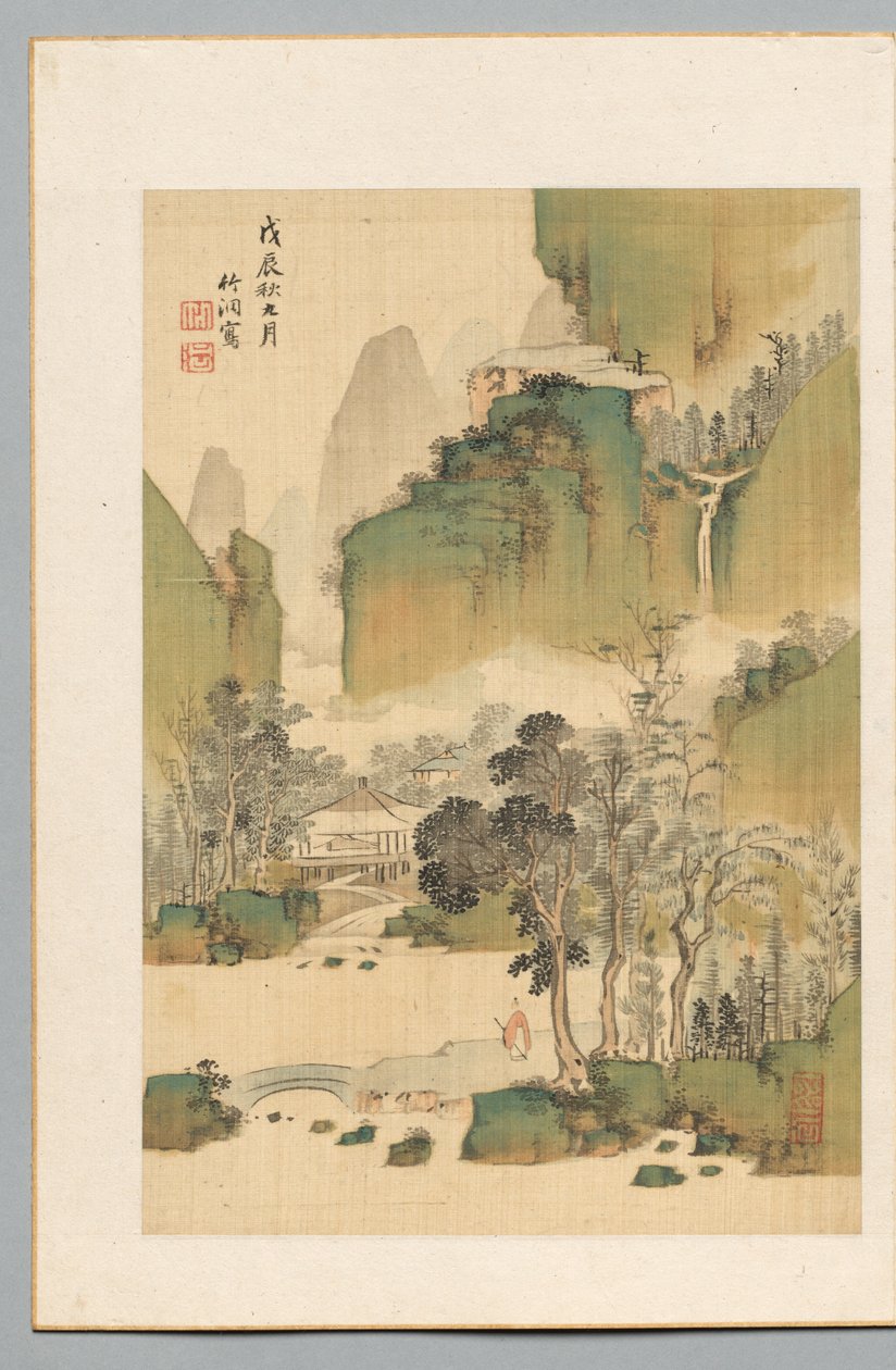 Landskab, 1808. af Chikuto Nakabayashi