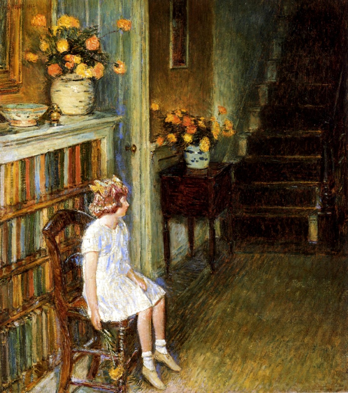 Clarissa af Childe Frederick Hassam