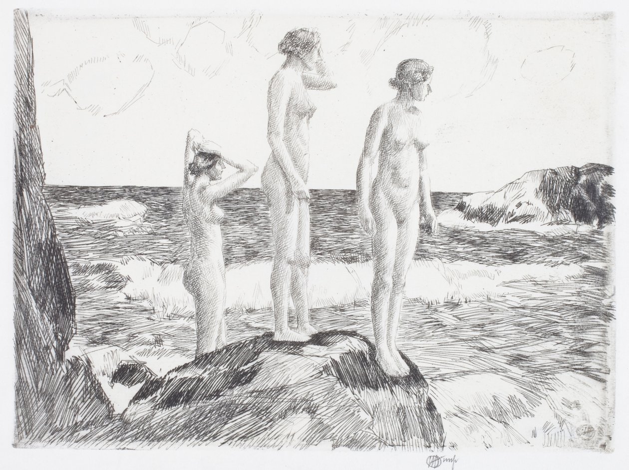 Dybhavsbadere af Childe Frederick Hassam