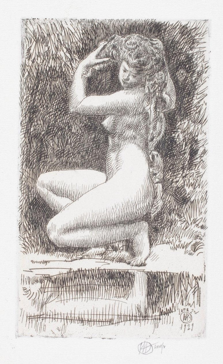 Egeria af Childe Frederick Hassam