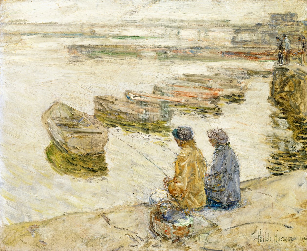 Fiskeri af Childe Frederick Hassam