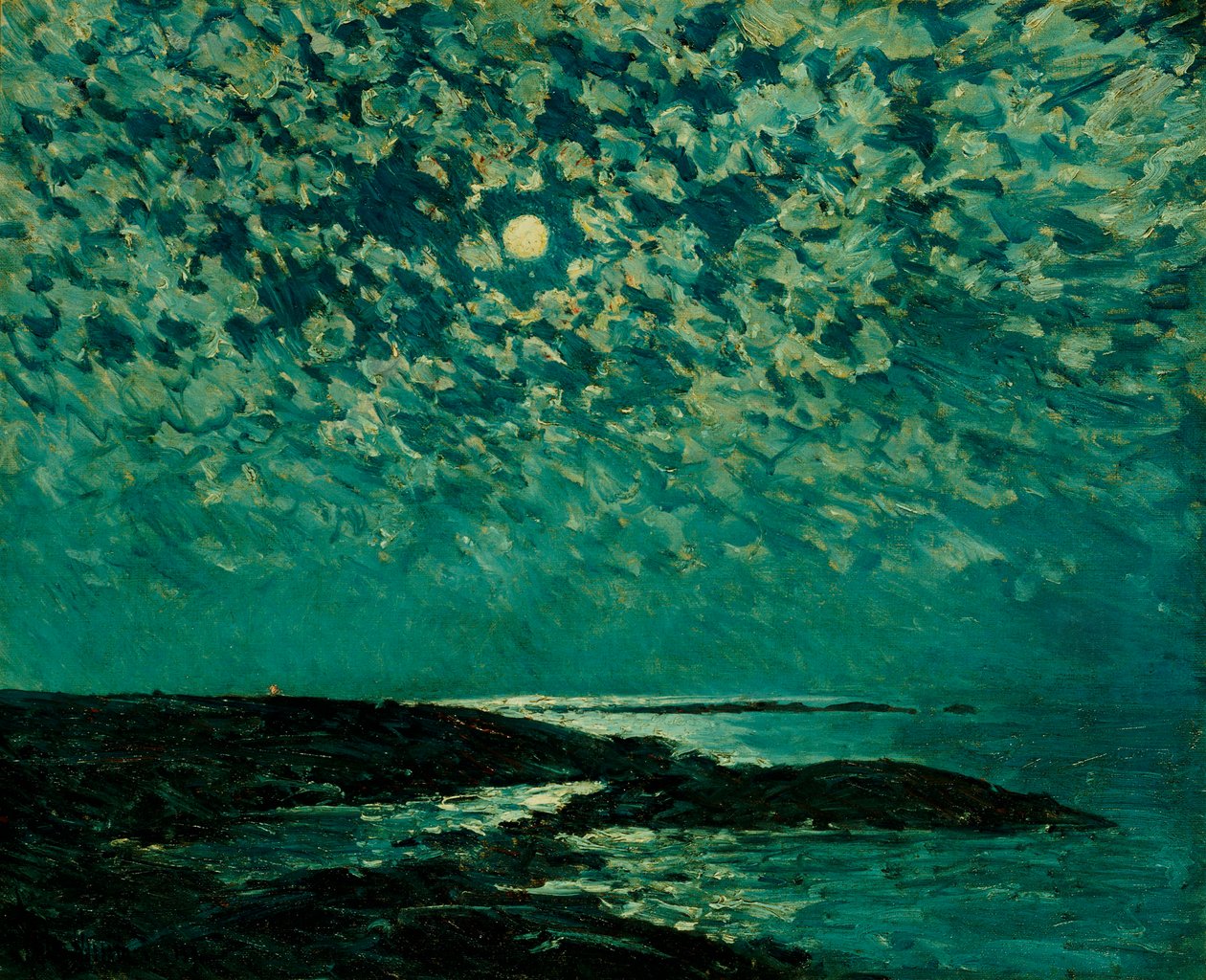 Moonlight, Isle of Shoals af Childe Frederick Hassam