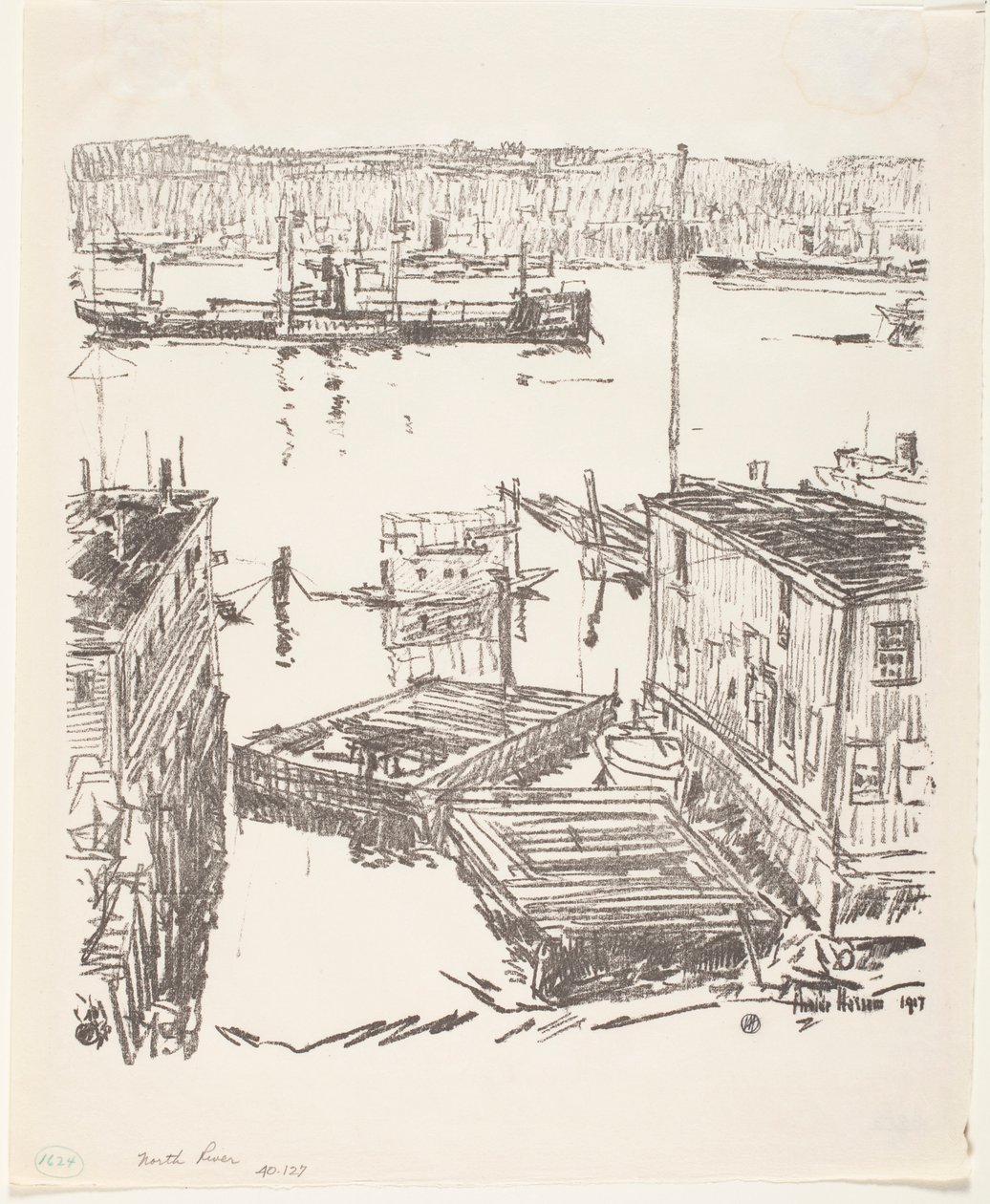 Nordfloden af Childe Frederick Hassam
