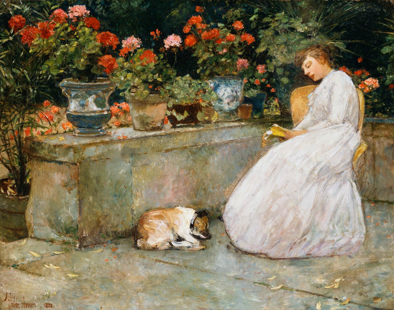 Læsning af Childe Frederick Hassam