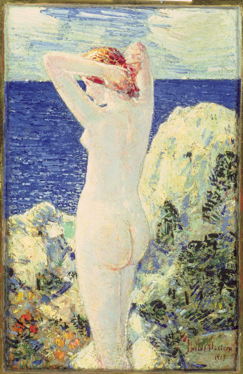 Bademanden af Childe Frederick Hassam