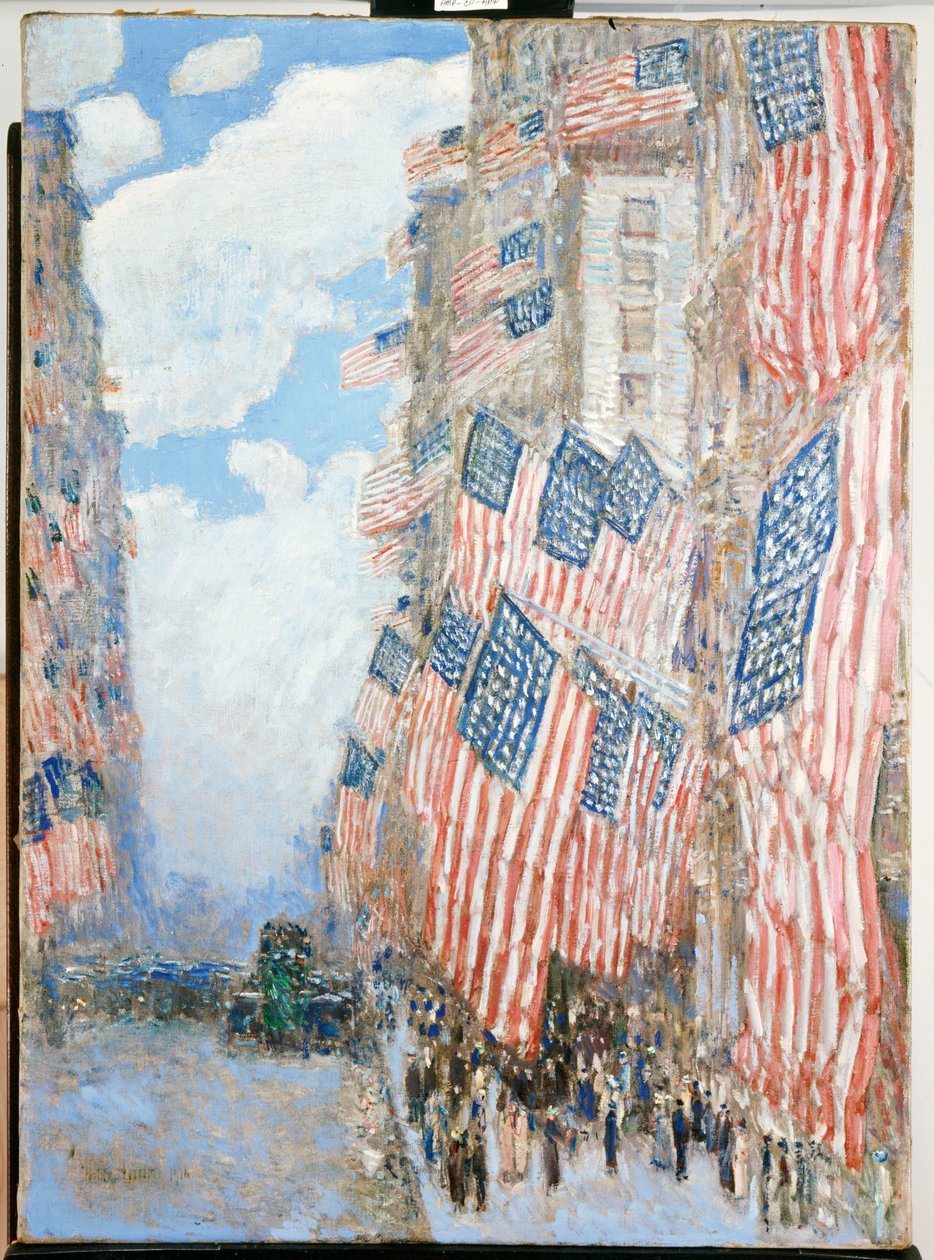 Den fjerde juli af Childe Frederick Hassam