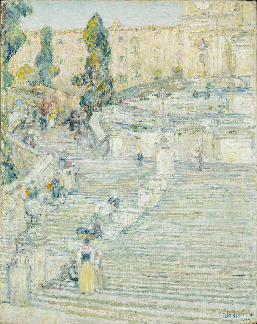 De Spanske Trapper, Rom af Childe Frederick Hassam