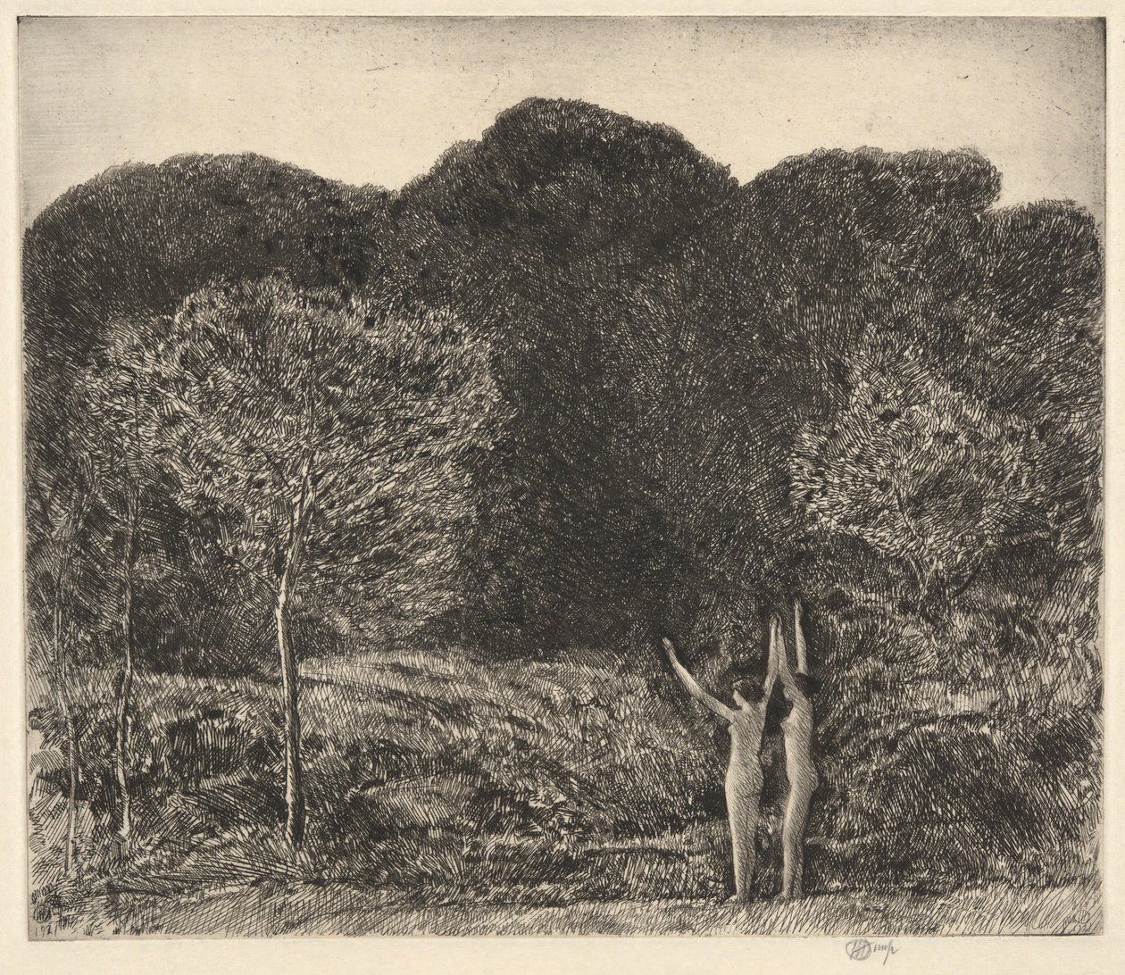 Aften, Easthampton af Childe Hassam