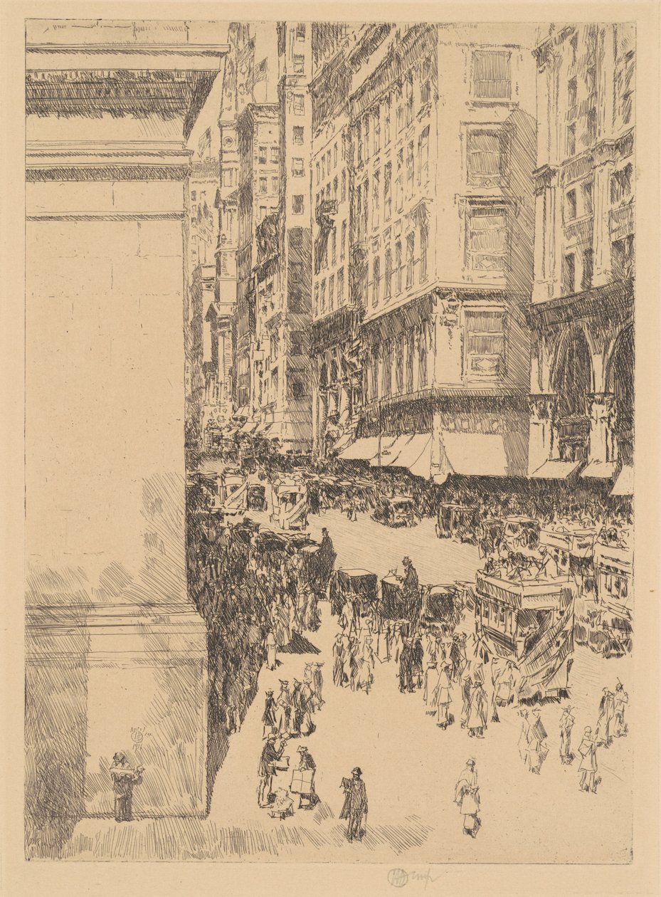 Fifth Avenue, kl af Childe Hassam