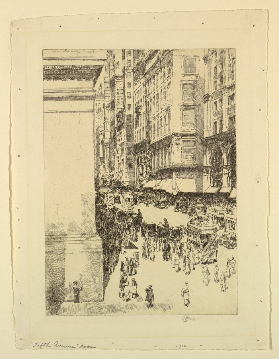 Fifth Avenue, kl af Childe Hassam