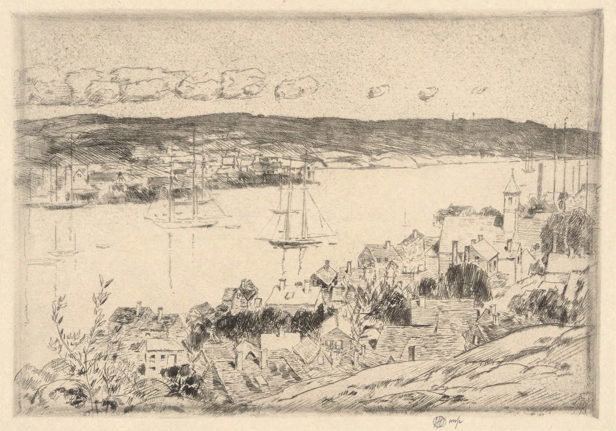 Gloucester af Childe Hassam