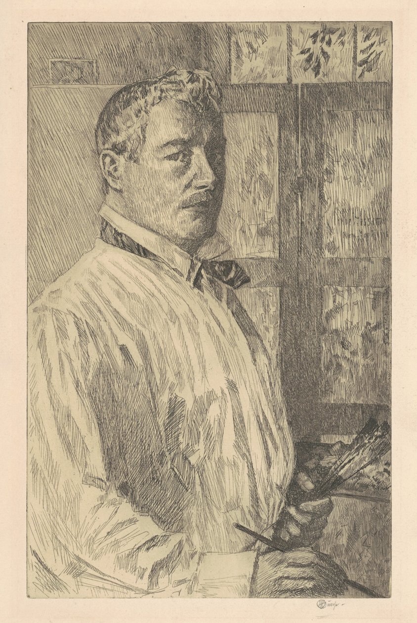 Selvportræt af Childe Hassam