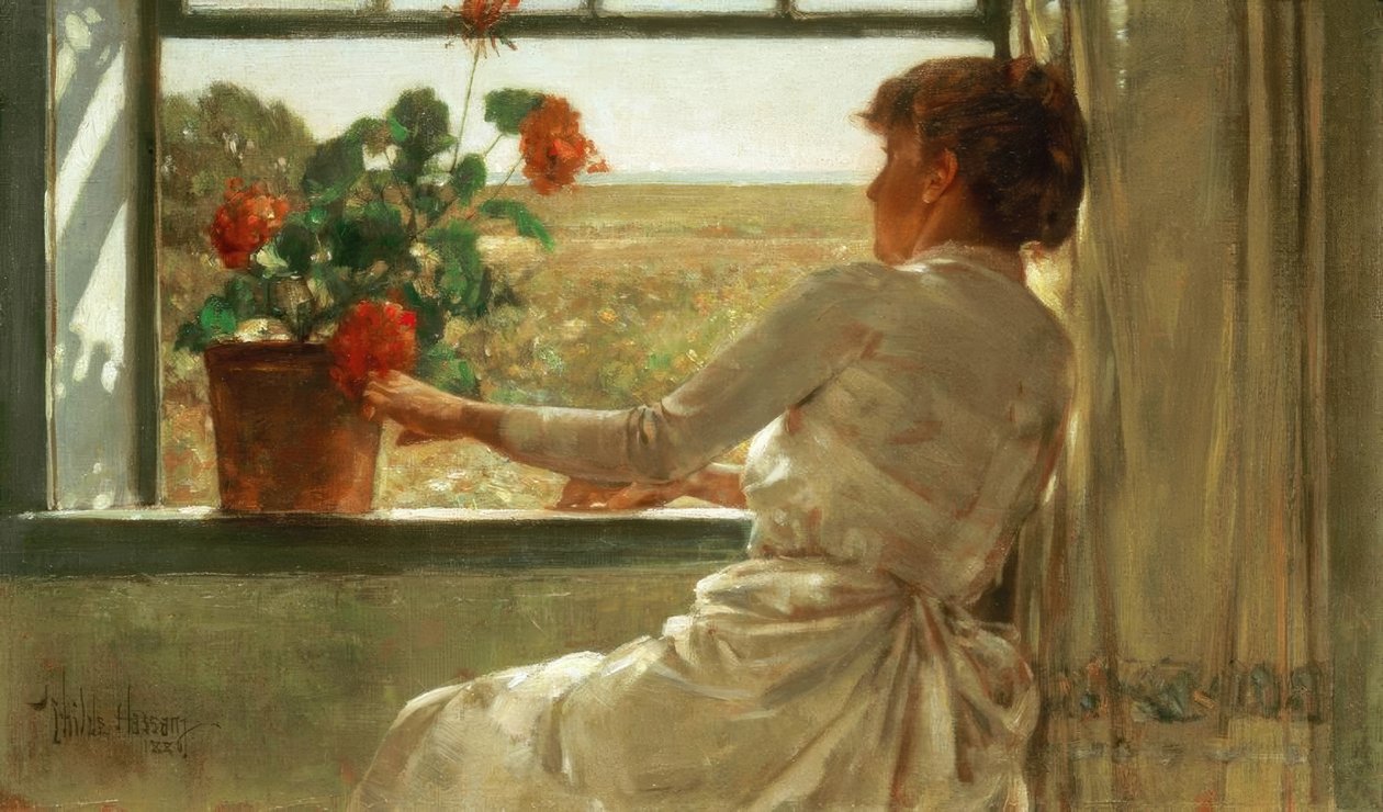 Sommeraften af Childe Hassam