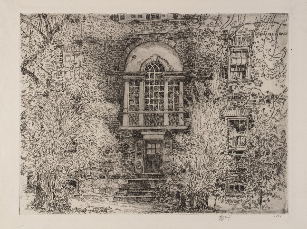 Forår i Annapolis (Chase House Garden) af Childe Hassam