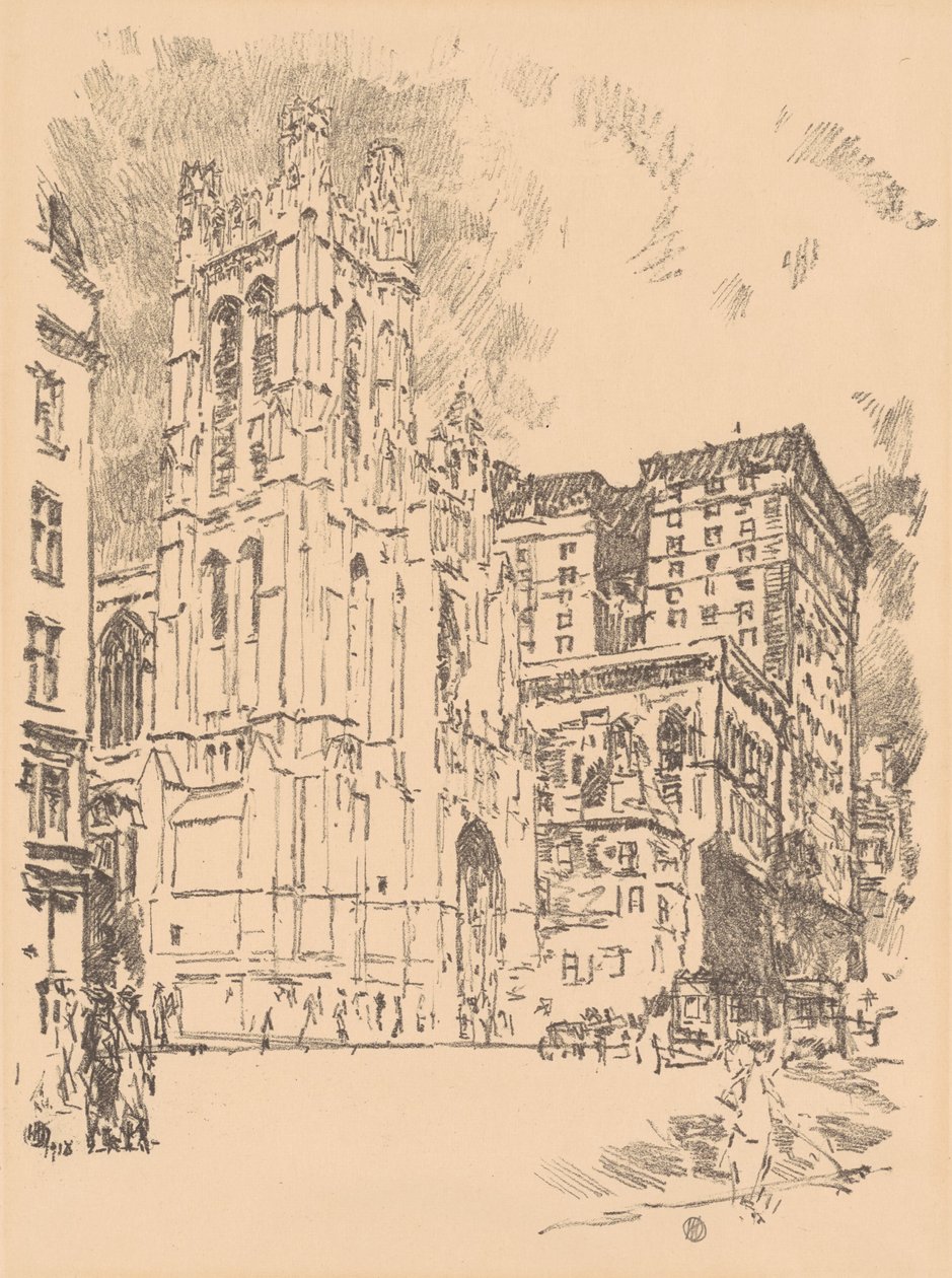 St. Thomas, New York af Childe Hassam