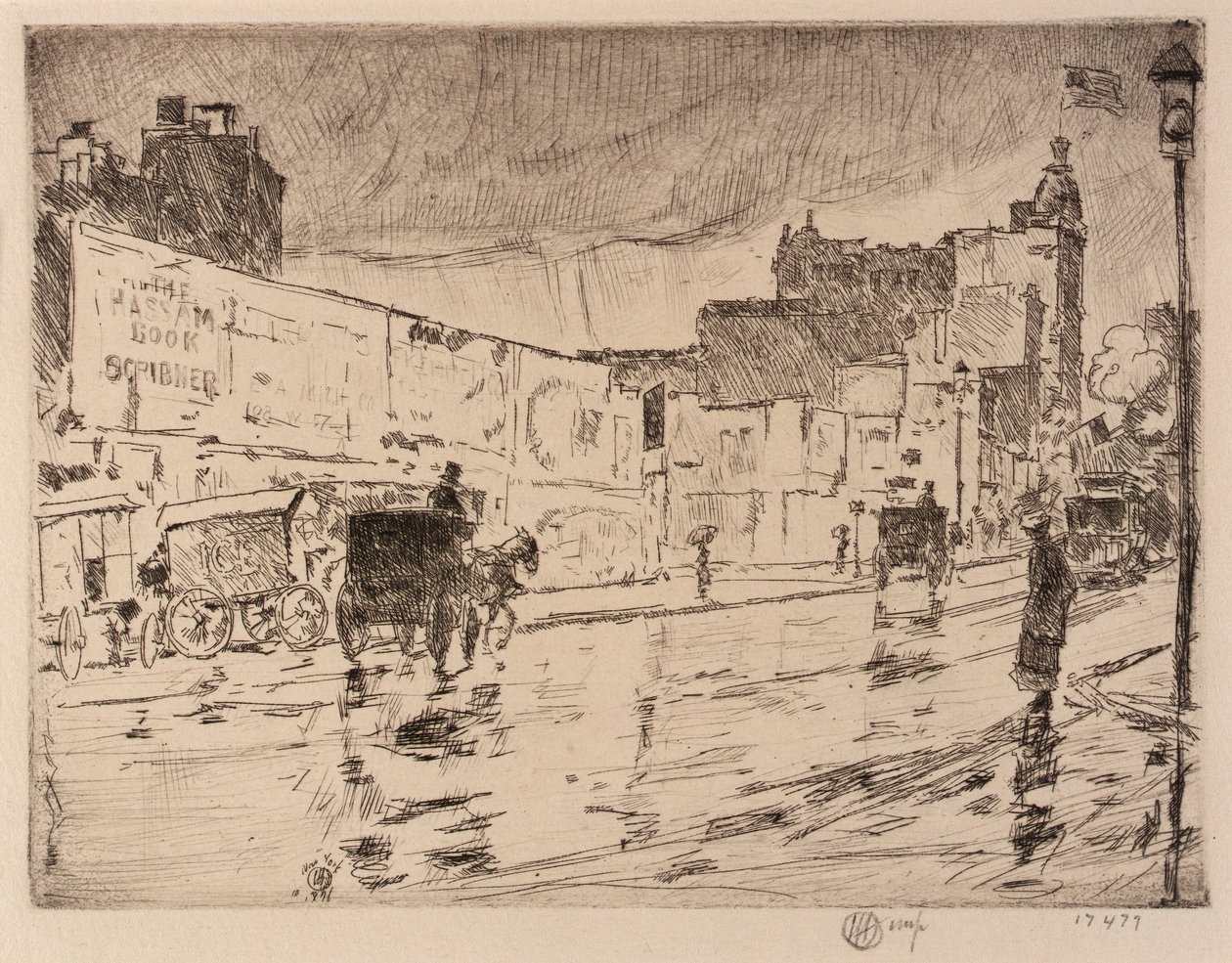 The Billboards, New York af Childe Hassam