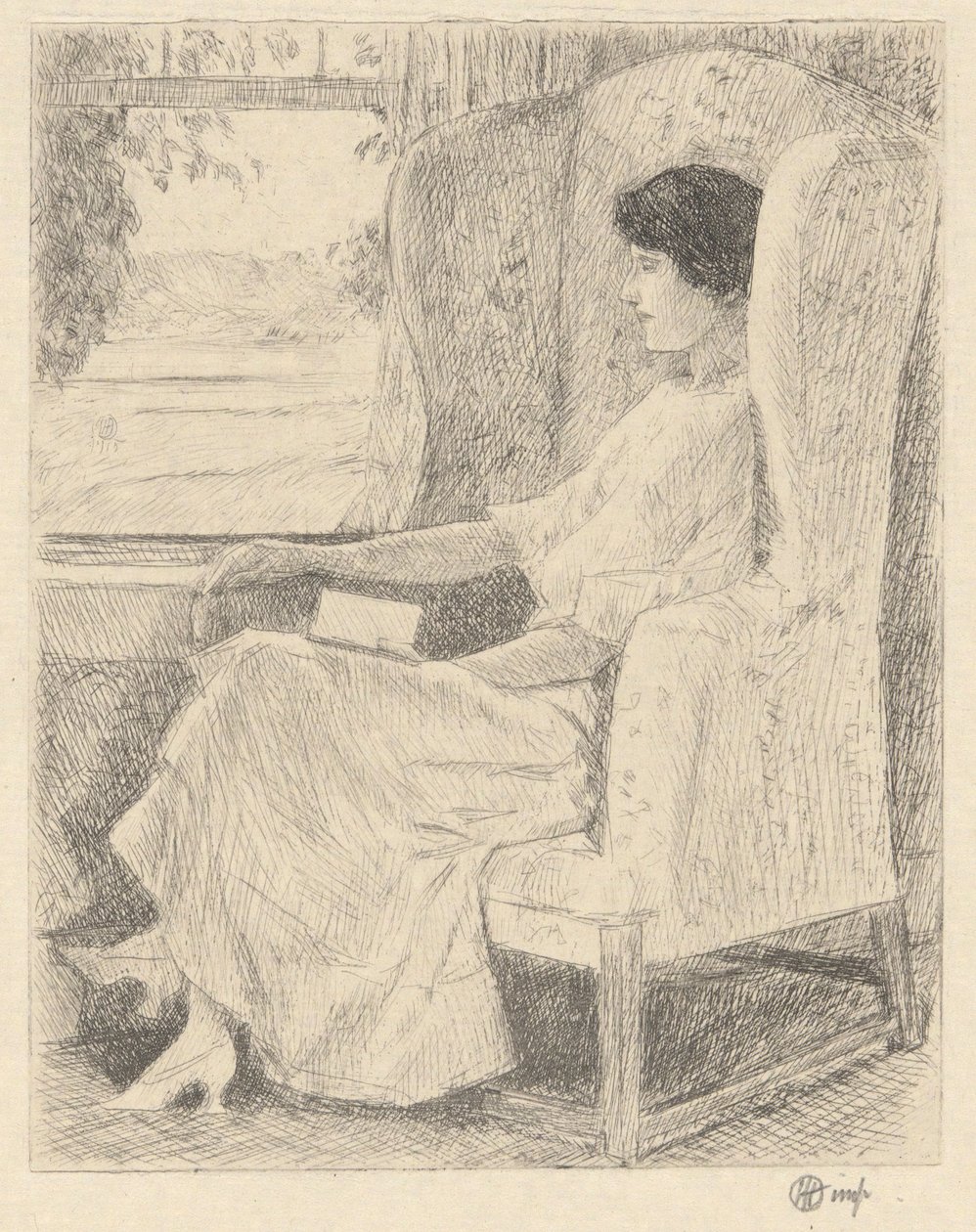 Den georgiske stol af Childe Hassam