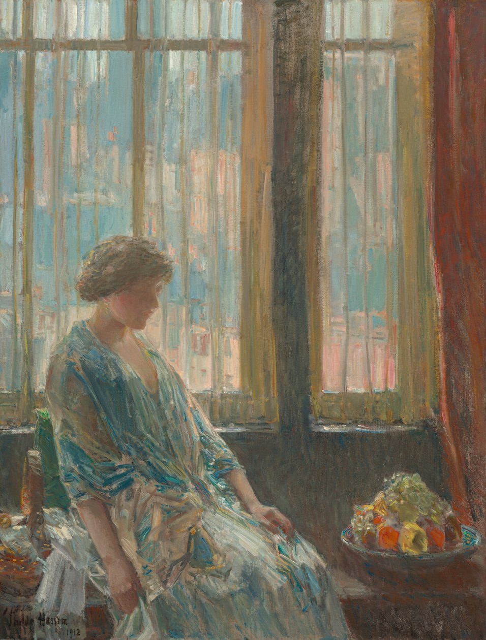 New York-vinduet af Childe Hassam