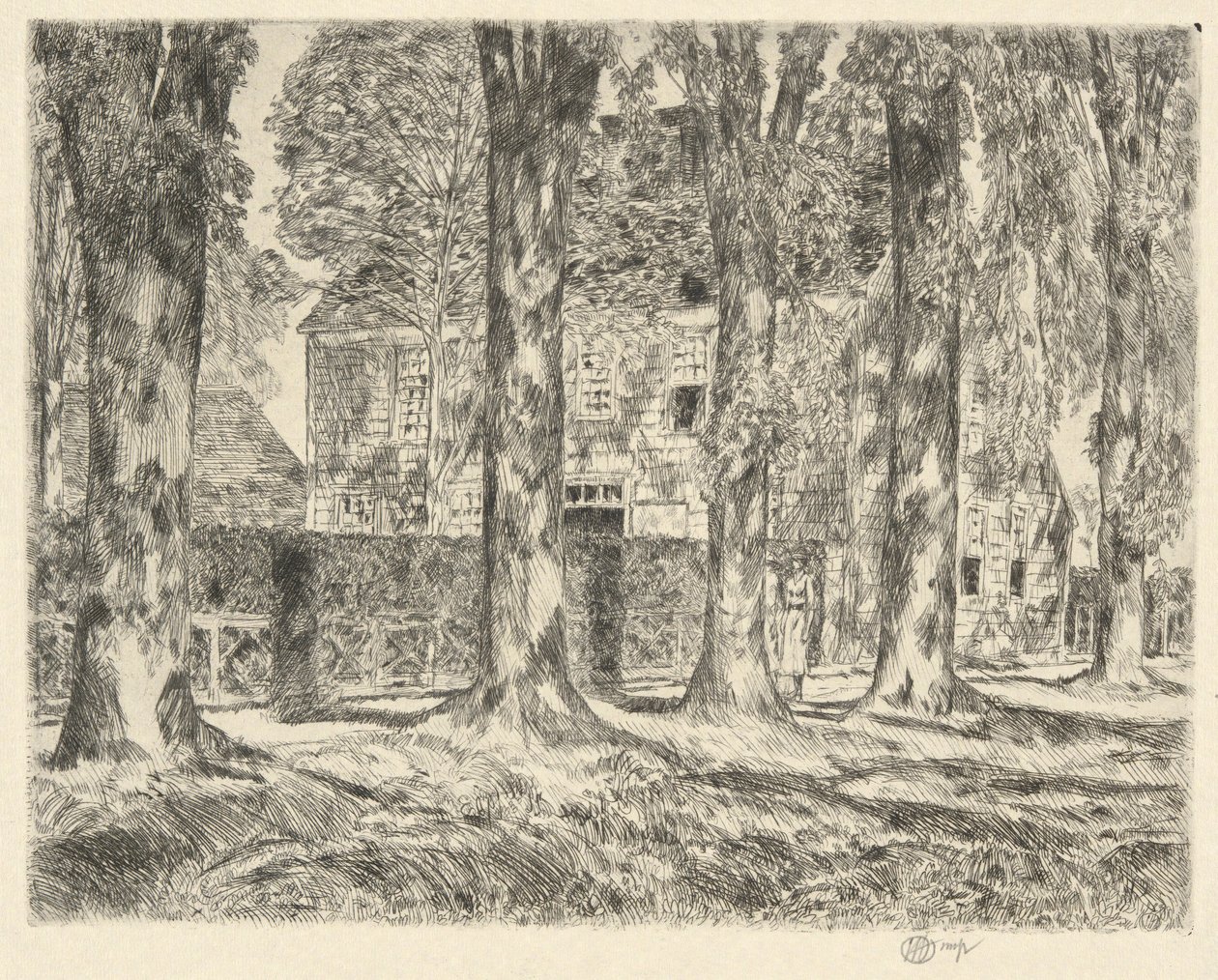 Village Elms, 1923 af Childe Hassam