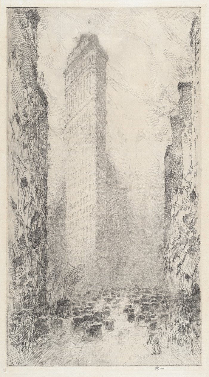 Washingtons fødselsdag – Fifth Avenue & 23rd Street af Childe Hassam